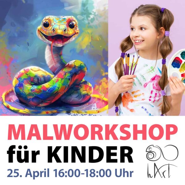 Malworkshop für Kinder – Schlange - 25. April, 16:00 Uhr