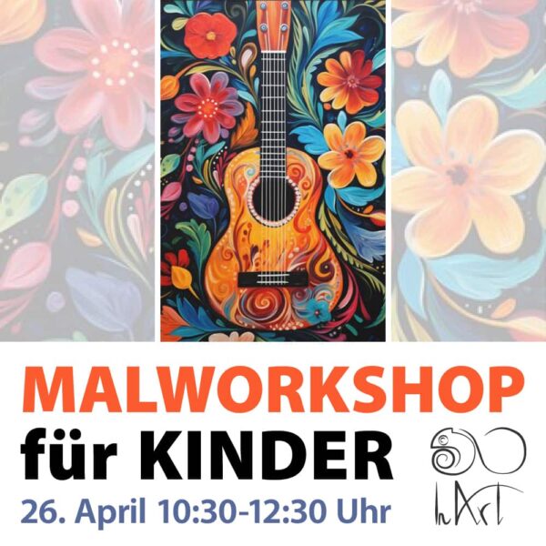 Malworkshop für Kinder – Gitarre - 16. April, 10:30 Uhr